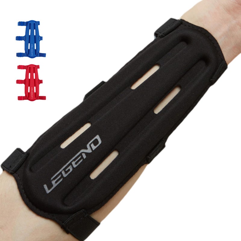 LEGEND Armguard XT Archery Arm Guard - Vented Design in Thermo Shaped EVA Foam - Forearm Guards with Full Coverage & Protection - Adjustable Elastic Straps with Quick-Release Buckles - Black - M - Image 1